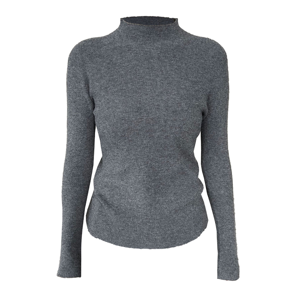 Wool semi-turtleneck seamless slim-fitting and thin inner women's autumn and winter new basic versatile bottoming shirt