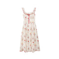 Suspender skirt sexy and beautiful sleeveless floral dress