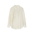 Chinese retro national style heavy industry embroidered acetate long-sleeved shirt