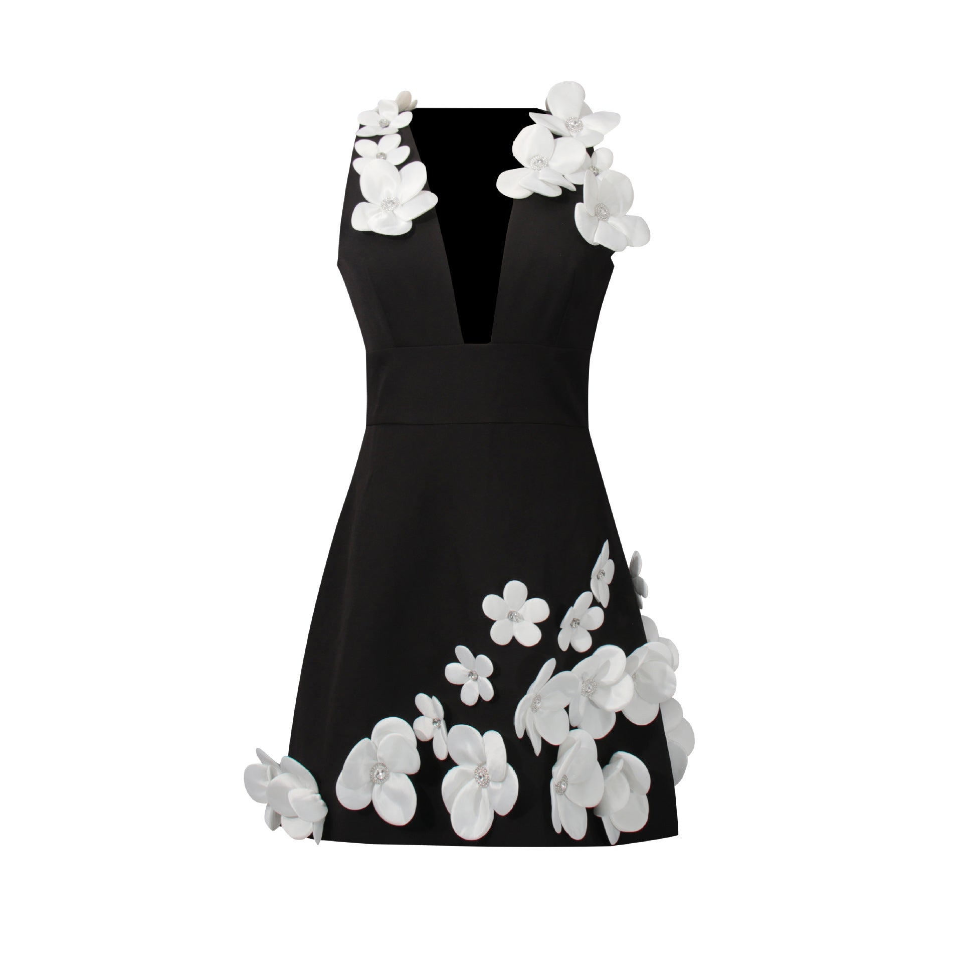3D Floral Mini Dress