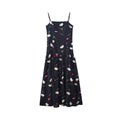 Floral Off-Shoulder Lace-Up Sleeveless Maxi Dress