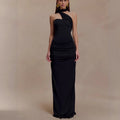 Sexy tube top dress temperament elegant French streamer slim-fitting celebrity dress