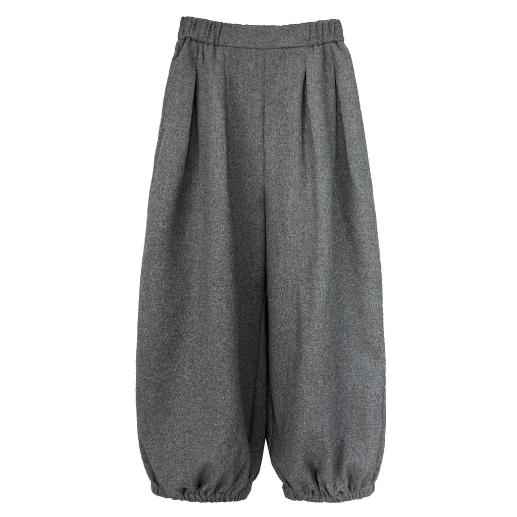 Korean retro wool leggings women's winter new polished warm lazy casual pants
