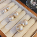 Earrings big pearl stud earrings women's spring