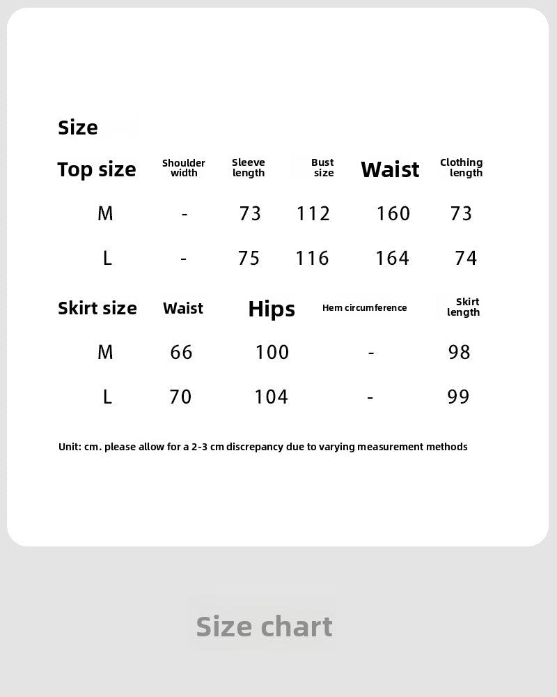 Korean temperament design sense streamer long-sleeved shirt + skirt women's autumn new lazy sense suit