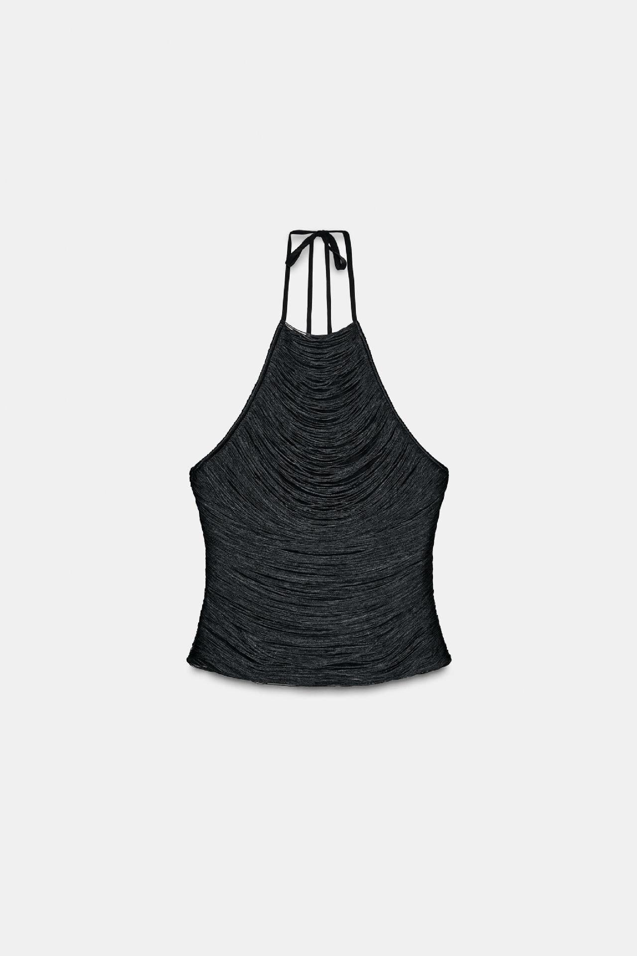 Tassel Halter Crop Top