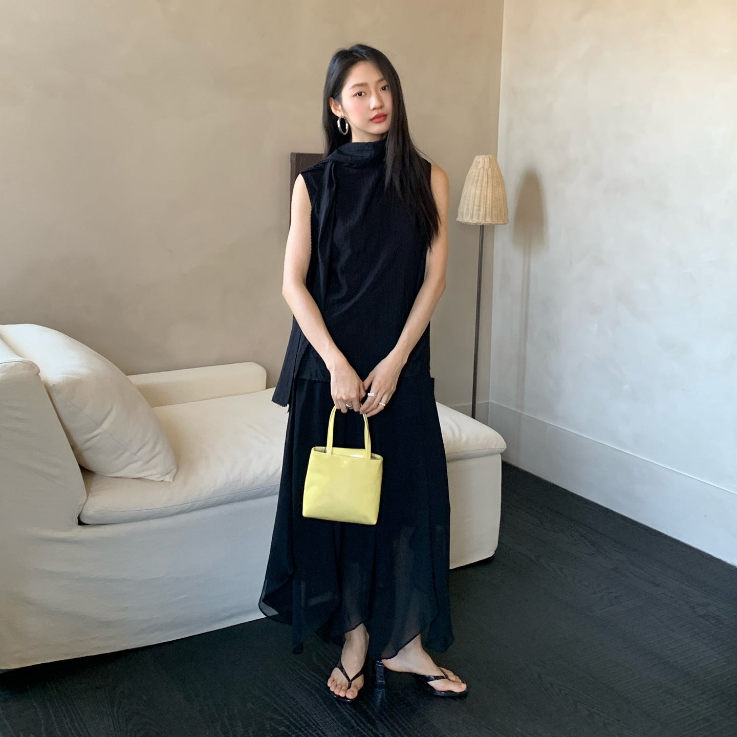 Perspective sexy light and elegant Tencel skirt