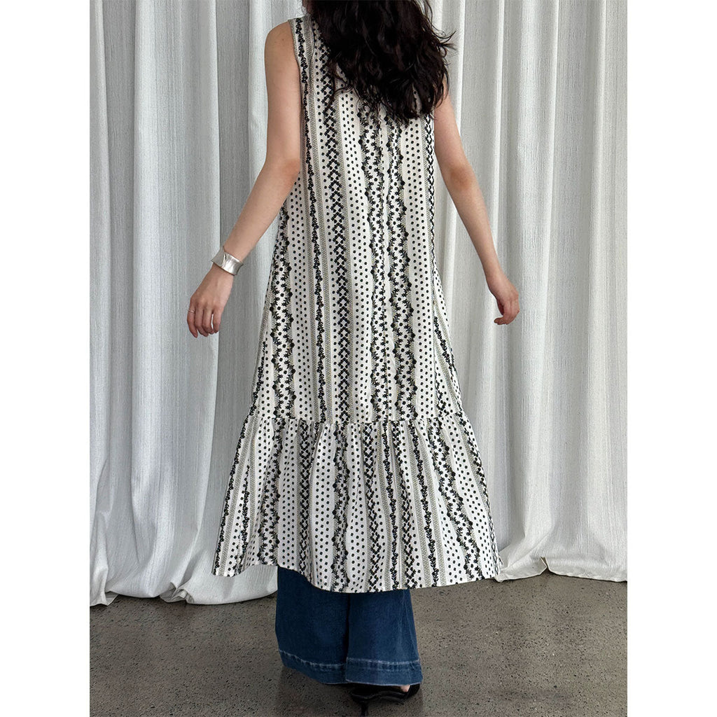 Bohemian print sleeveless tank dress with bag - new summer ethnic style dress