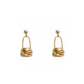 Premium matte 925 silver needle basket earrings personalized creative design earrings niche temperament premium earrings