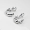 Small C-shaped smooth geometric pattern incense plate ear clips, women can wear earrings without ear piercings, temperament earrings factory direct sales