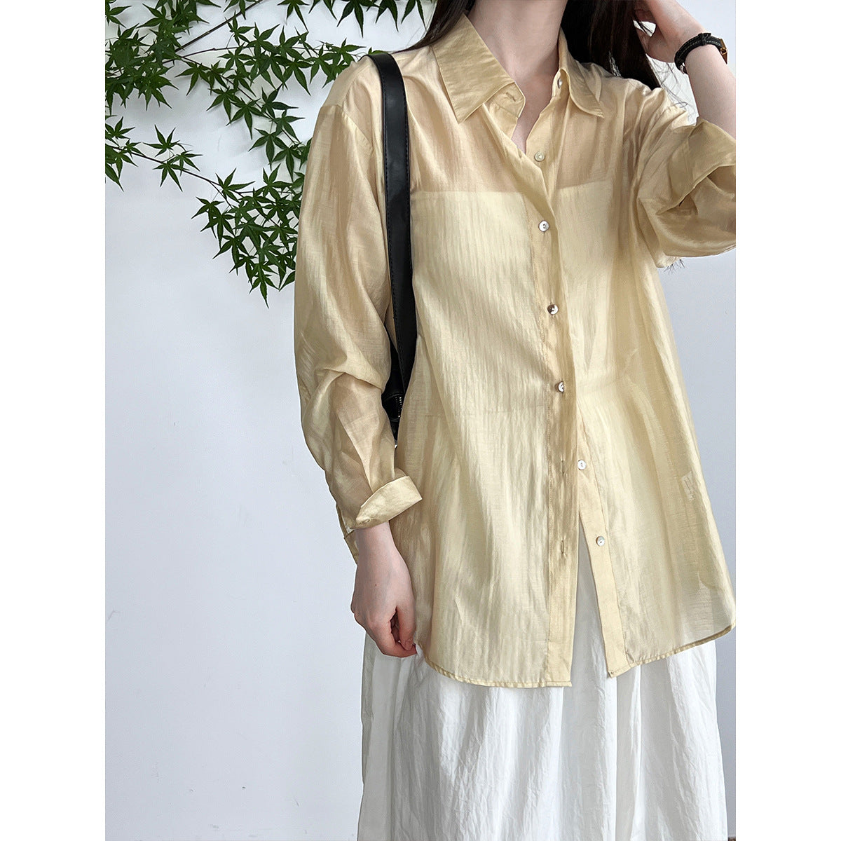 Chinese Style Tencel Sunscreen Loose Top