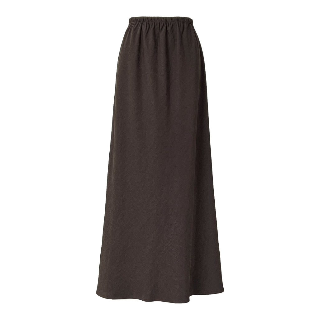 Premium drape~ Temperament high waist straight Tencel skirt autumn versatile and thin skirt