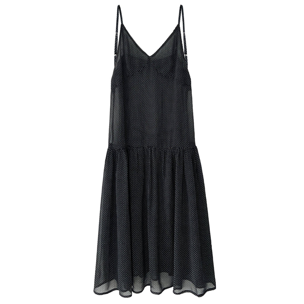 Retro polka dot perspective stacked vest skirt women's 26 early spring new niche lazy wind suspender skirt