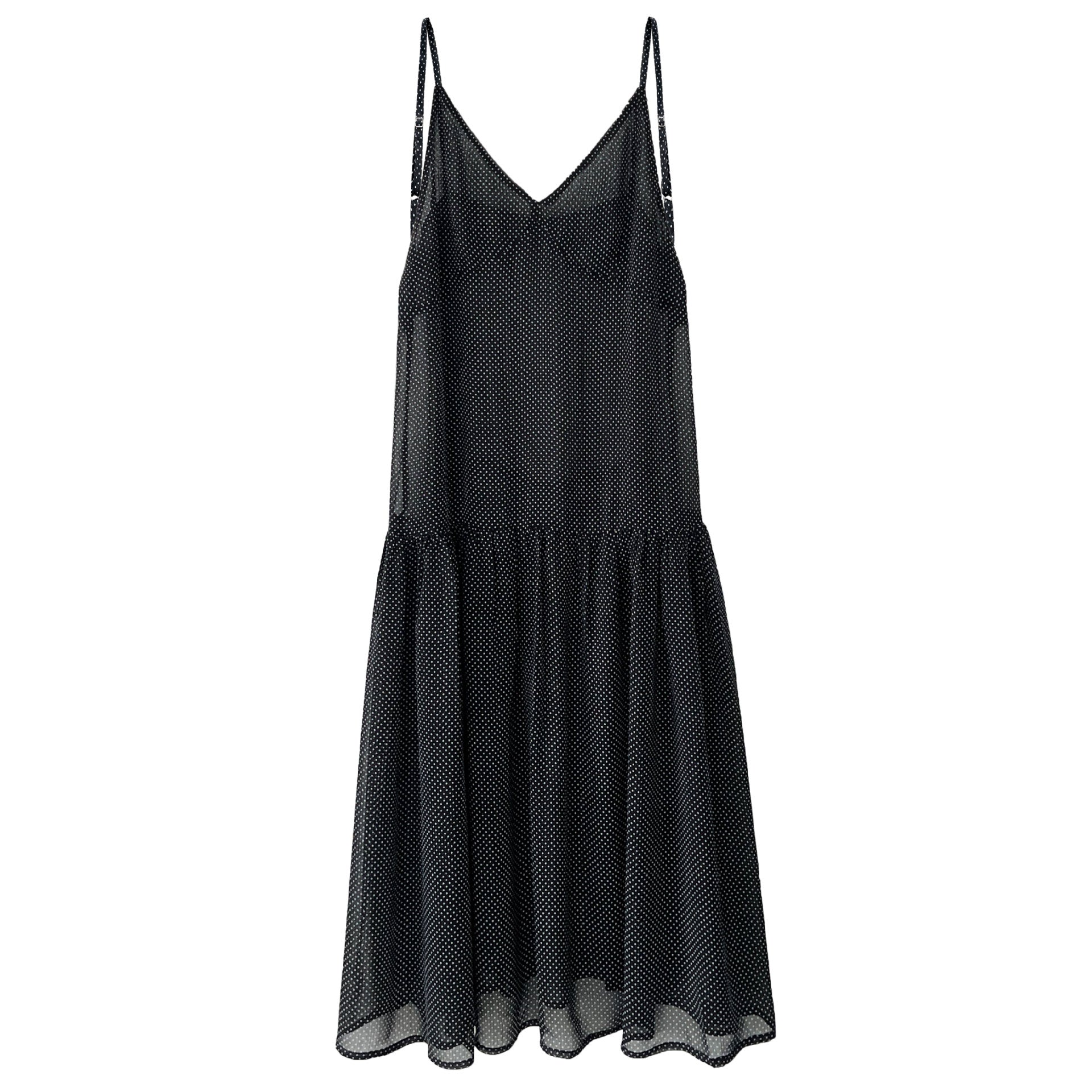 Retro polka dot perspective stacked vest skirt women's 26 early spring new niche lazy wind suspender skirt