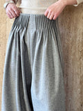 High-end worsted ~ sense of design pleated suit pants pants for women old money style high waistmoploose pants