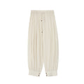 Loose casual pants drawstring elastic waist leggings