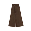 Stylish commuter simple and versatile cotton high-waisted micro-pull jeans