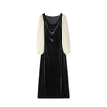 Heavy Industry Sequins Long Sleeves Bubble Sleeves Velvet with Clothes