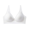 French seamless bra, thin jelly glue soft support, women's large-size bra with double breasts