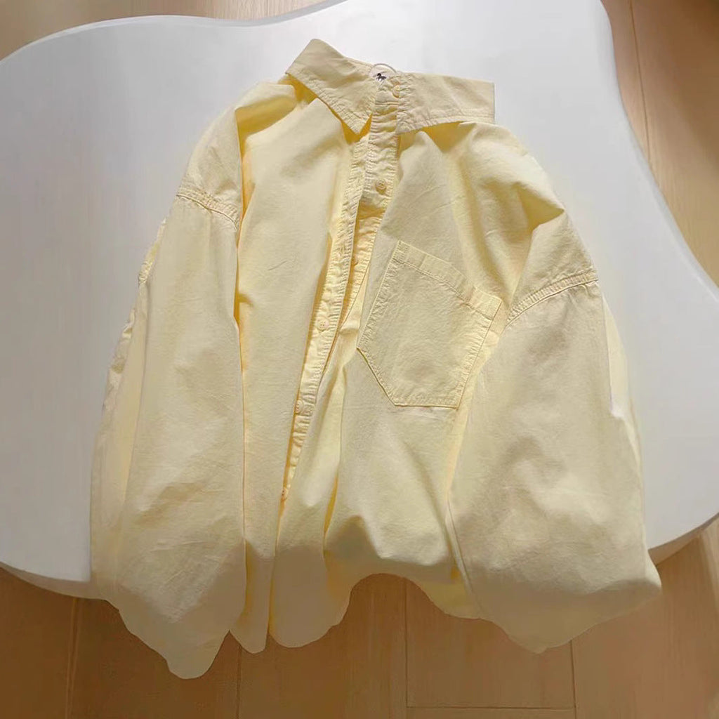 Long-sleeved shirt women's summer new loose niche coat