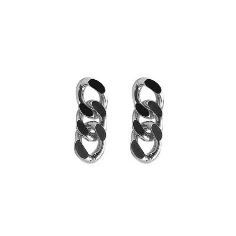 Premium sense metal mosquito coil disc loop earrings French ear clips can be worn without ear piercings, earrings are simple, fashionable and versatile