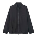 Spring solid color minimalist silk wool stand-up collar lazy slack jacket