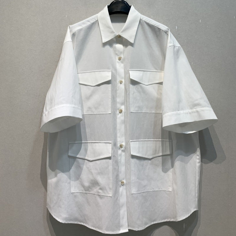 Summer new Japanese French holiday style three-dimensional silhouette refreshing breathable top