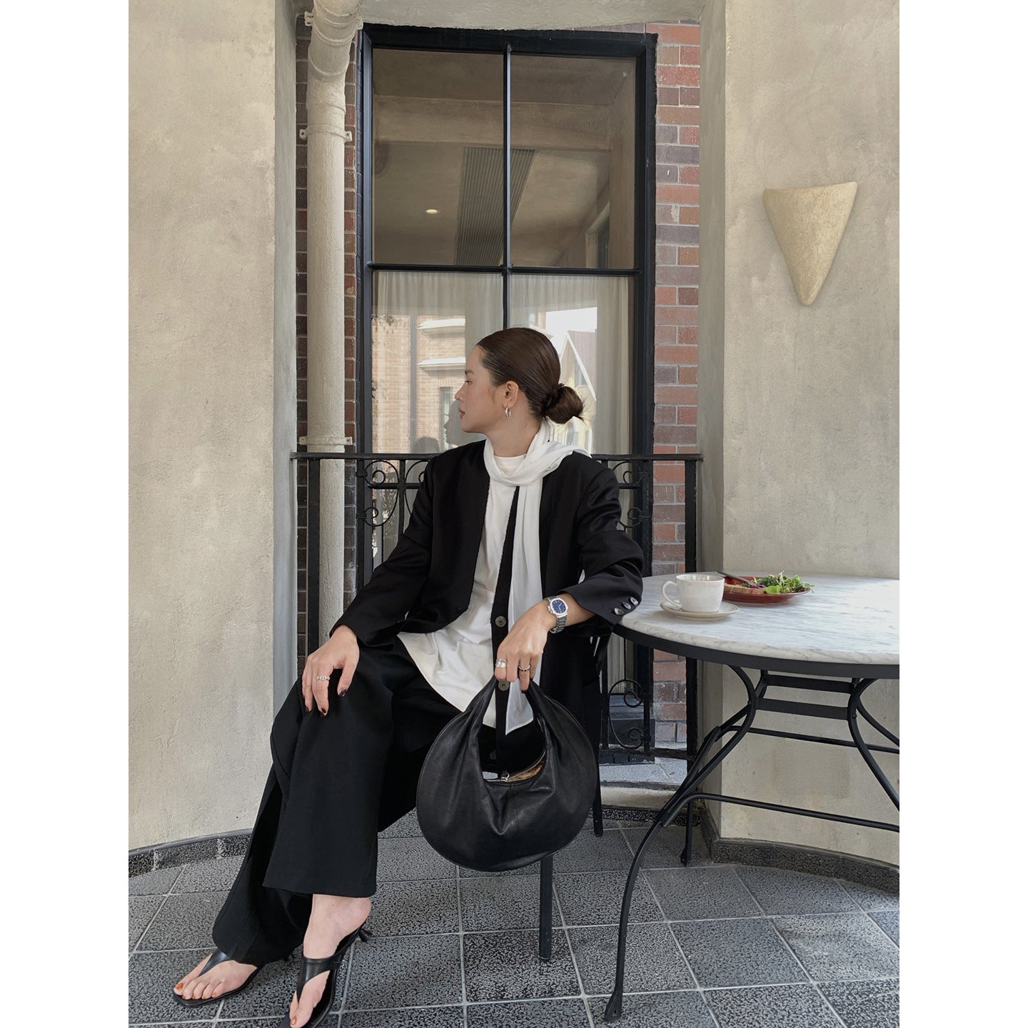 Casual and fashionable temperament versatile v-neck loose blazer