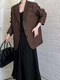 Korean version of casual long-sleeved blazer women's autumn new ins high-end retro coat