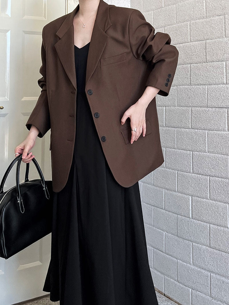 Korean version of casual long-sleeved blazer women's autumn new ins high-end retro coat