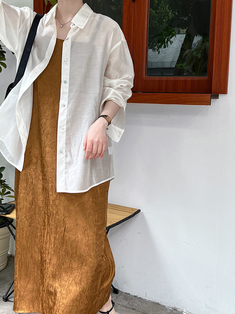 Chinese Style Tencel Sunscreen Loose Top