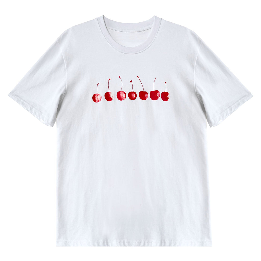 American age-reducing cherry print T-shirt