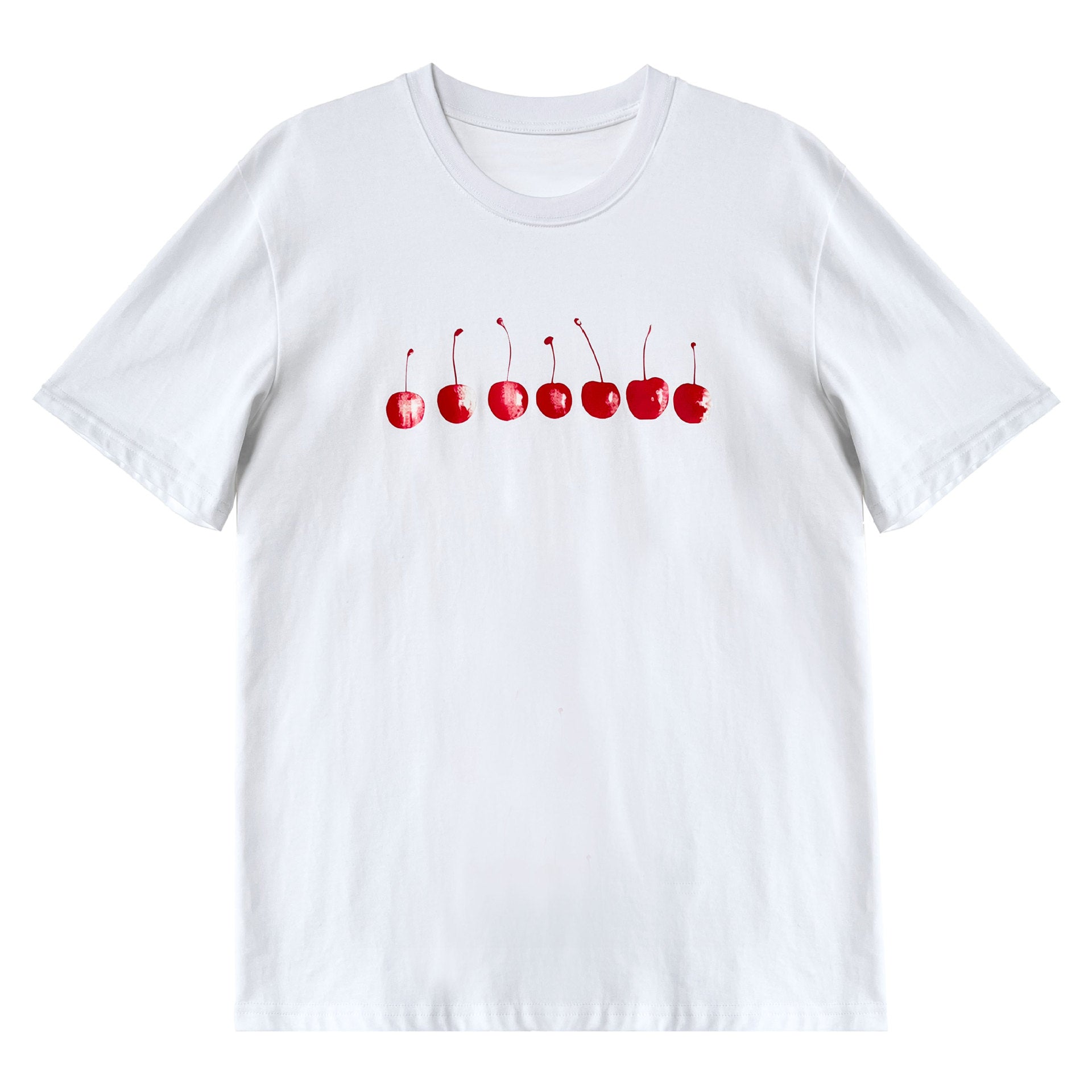 American age-reducing cherry print T-shirt