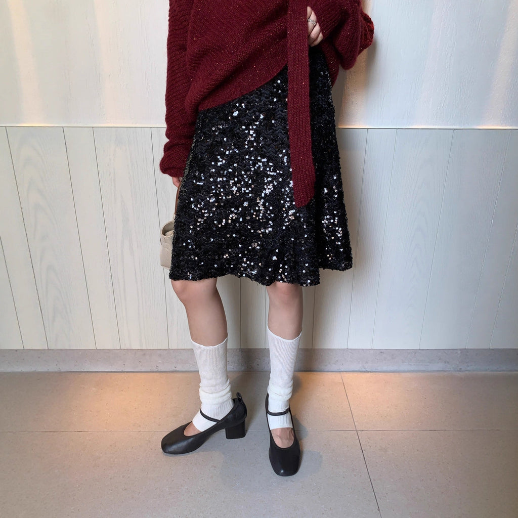 mid skirt hip wrap thin temperament high waist skirt