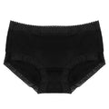 40S cotton lace-trimmed women's underwear mid-waist cotton bottom crotch hip-wrapped quick-drying breathable briefs