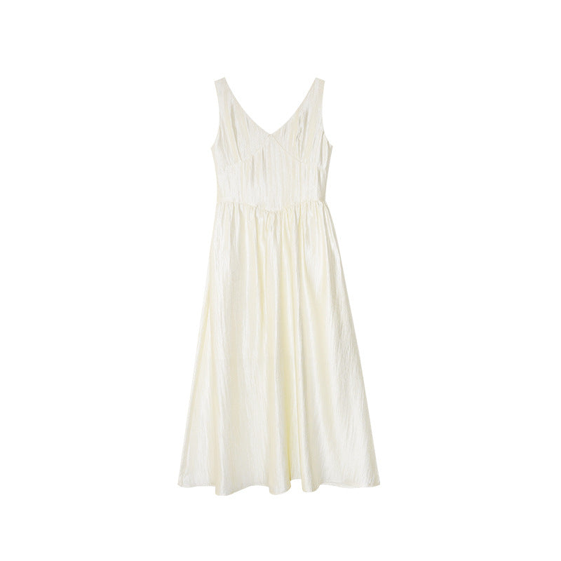 Temperament Skinny Tencel Satin Dress