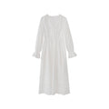 French V-Neck High Waist Long Dress