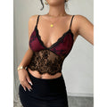 New summer real shot spot sexy asymmetric lace contrasting color layered suspender woman