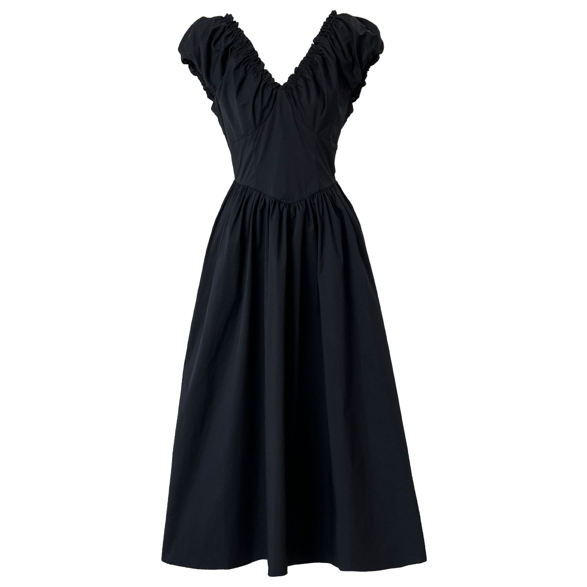 waist halter V-neck dress, celebrity temperament, high-end sense, sleeveless pleated dress