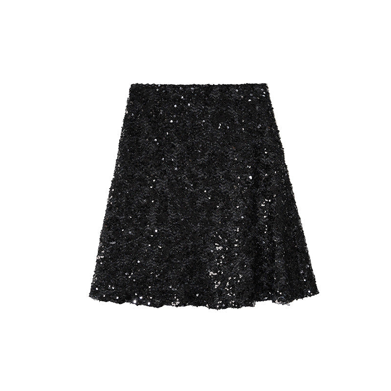 mid skirt hip wrap thin temperament high waist skirt