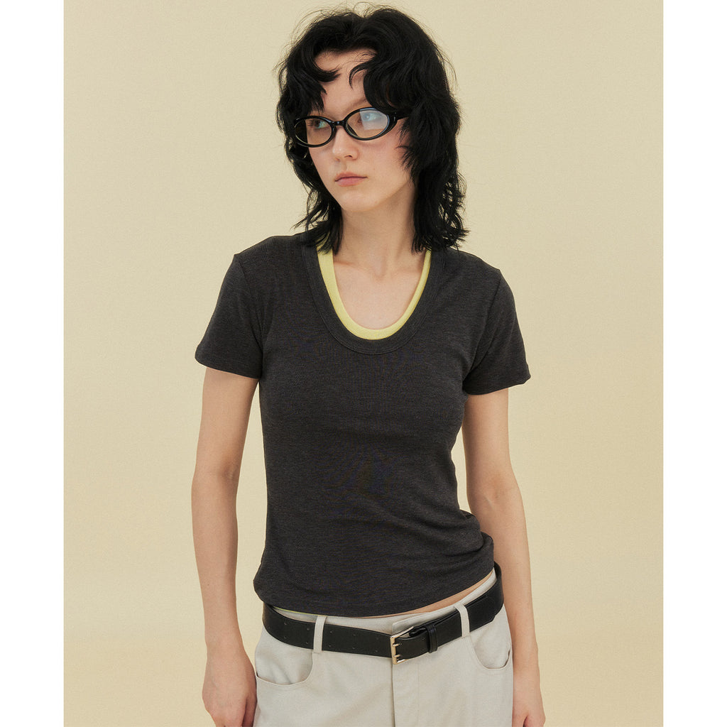 Women's Tencel Slim-Fit Short Sleeve T-Shirt | Lightweight Casual Top