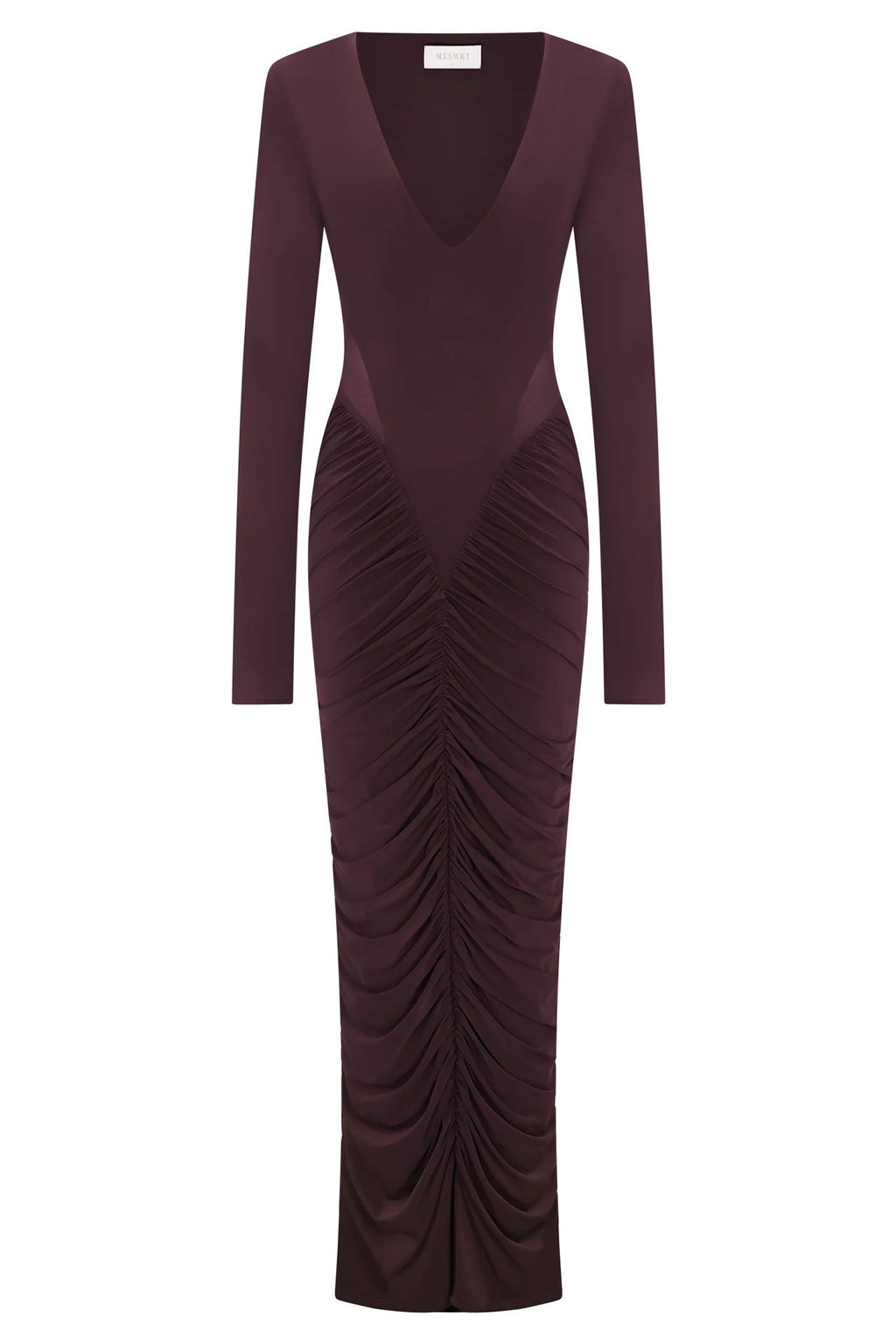 Fashion Sexy Spice Girl Hollow Pleated Long Sleeve Hip Wrap Skirt Slim Pure Desire Dress