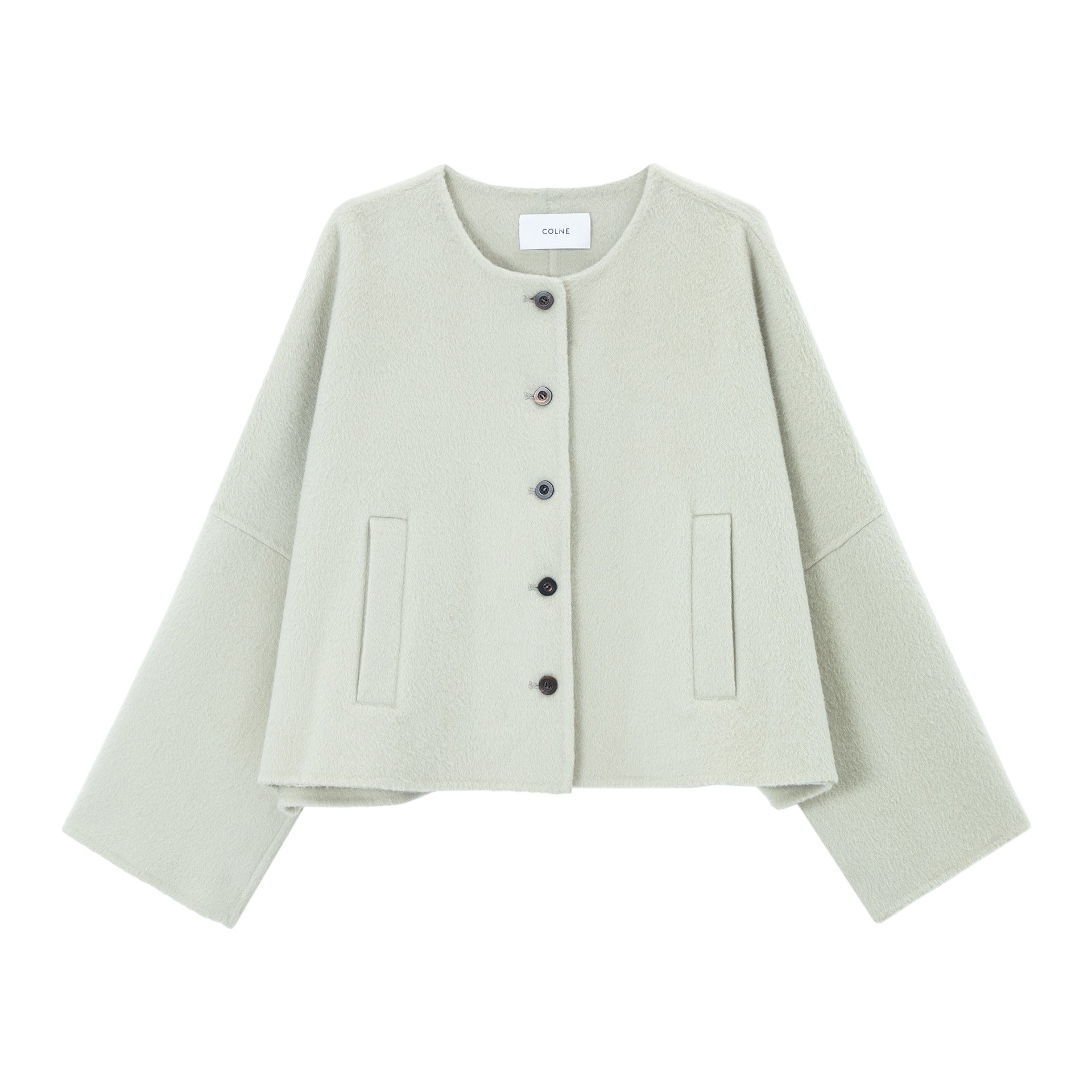 Autumn wool crew neck simple and versatile atmosphere short woolen coat