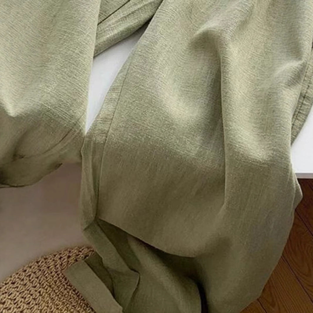 Summer new small loose straight pants