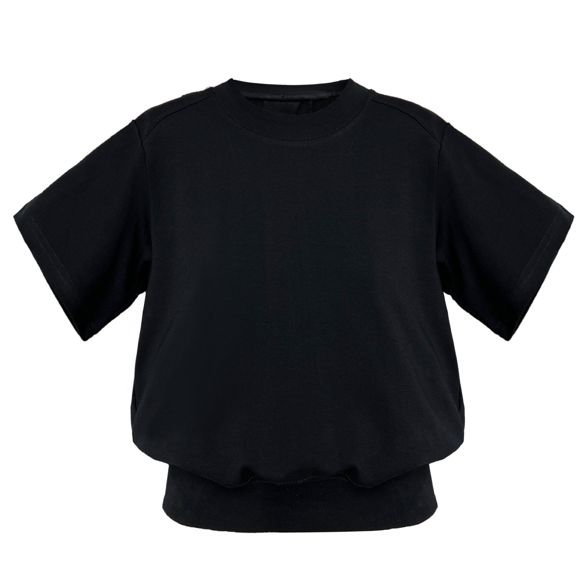 French loose hollow backless short-sleeved women's summer new waist and thin high-end T-shirt top
