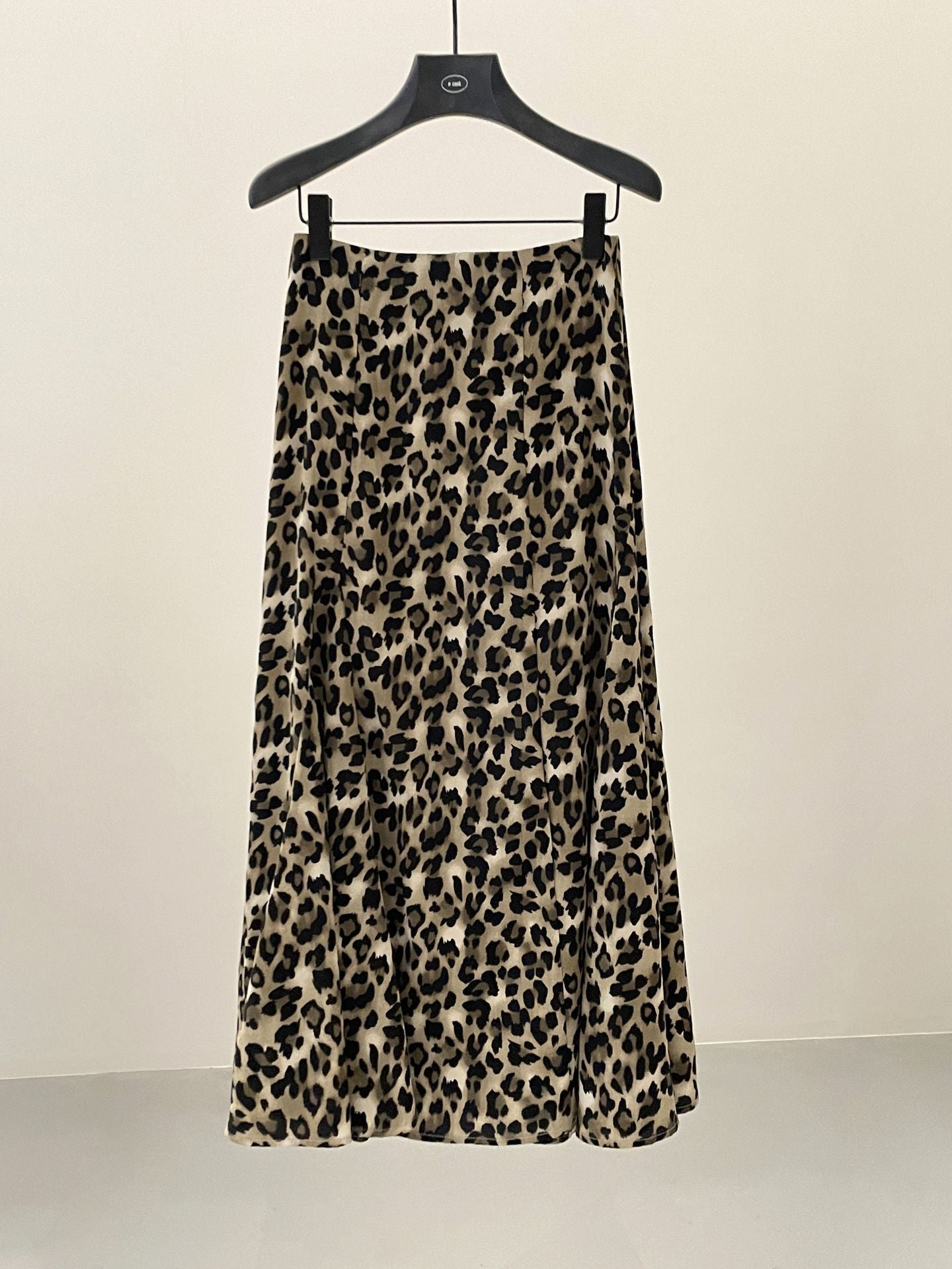 Spring retro fashion leopard print skirt slim elegant tulle dress