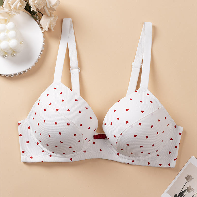 Special for large size bras, steel rings gather and adjust the upper support, anti-sagging bras, fat MM deep V bras.
