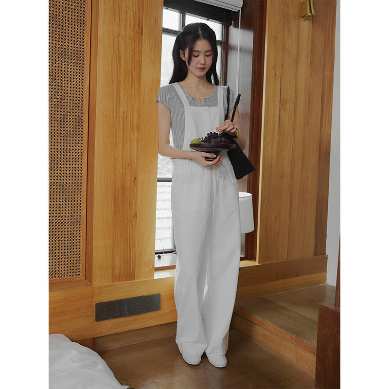 Wide Leg Adjustable Overalls