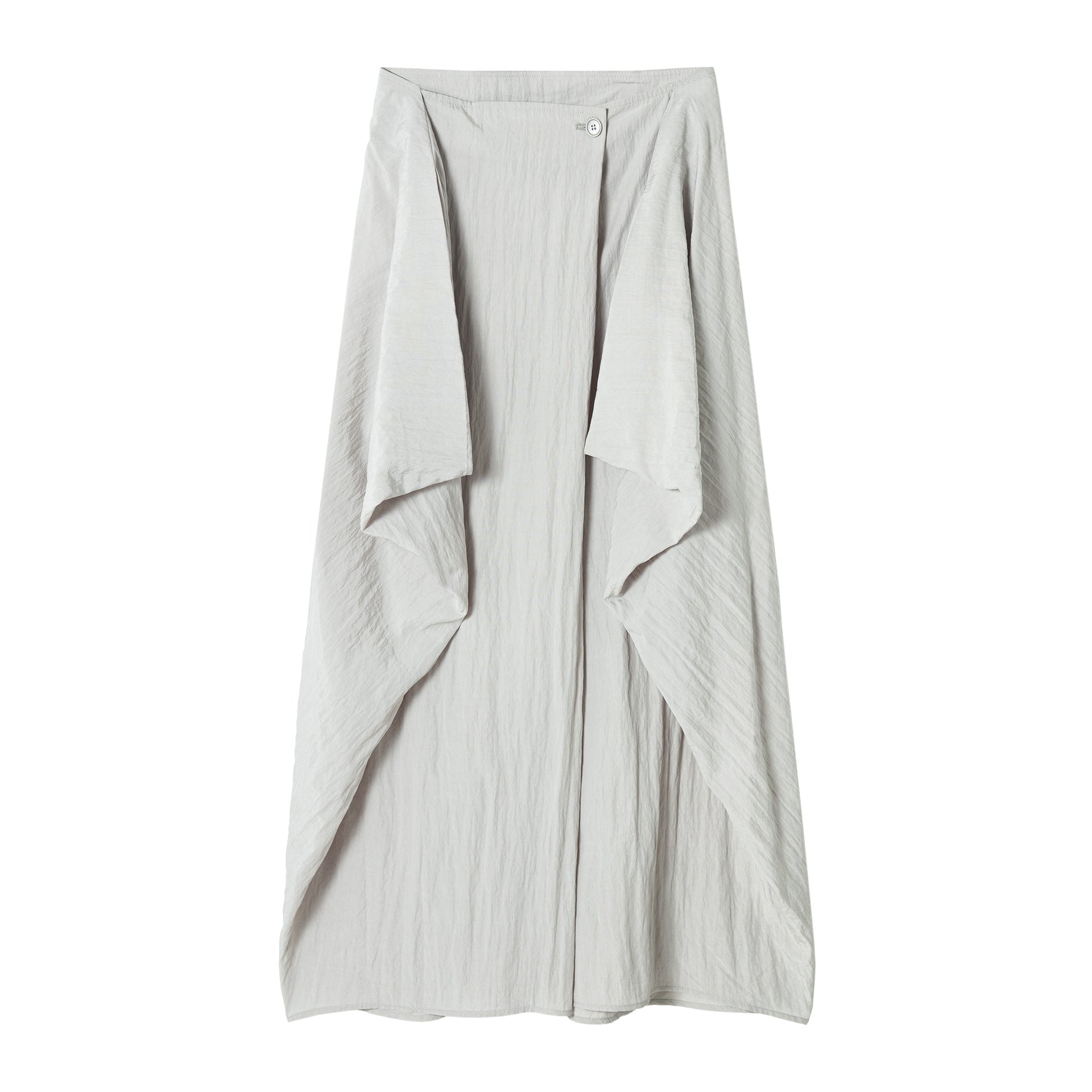 New design Tencel adjustable waist micro-fold texture cocoon skirt