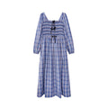Literary retro gentle waist striped dress